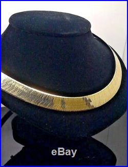 10K Genuine Gold Herringbone Necklace Chain 12 mm 22 inch, Christmas SALE! N