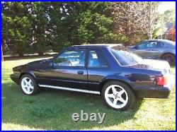 1987-93 Ford Mustang Satin Black Radiator Bumper Filler Cover Aluminum Fox Sale