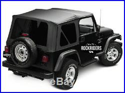 1997-2006 Jeep Wrangler (TJ) Replacement Soft Top with Tinted Rear Windows Black