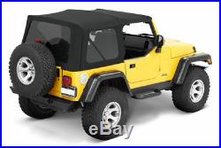 1997-2006 Jeep Wrangler (TJ) Replacement Soft Top with Tinted Rear Windows Black