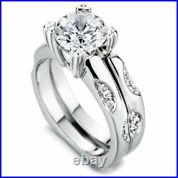 1.25 Carat Brand New Round Diamond Ring Set Solid 950 Platinum Sale Size L M N P