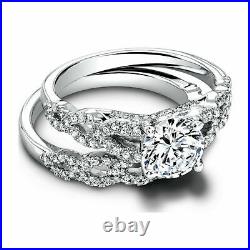 1.50 Carat Brand New Round Diamond Ring Set Solid 950 Platinum Sale Size M N O P