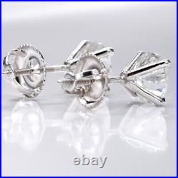 1.50 Carat Diamond Stud Earrings On Sale 18K White Gold I2 51539293