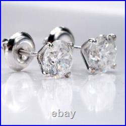 1.50 Carat Diamond Stud Earrings On Sale 18K White Gold I2 51539293