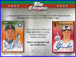 2023 Topps Chrome Platinum Anniversary Baseball Hobby Box- Pre Sale 5/22/24