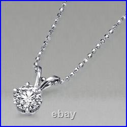 2 CT Diamond Pendant Necklace I1 Round Solitaire 14K White Gold SALE 36851204