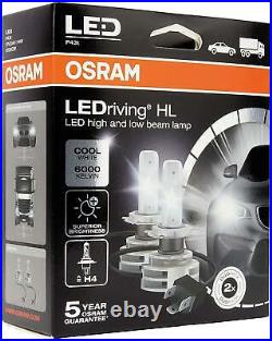 2x H4 LED OSRAM LEDriving HL GEN2 (Next Generation) 6000K Bulbs 9726CW
