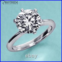 3.00 CT Solitaire Diamond Engagement Ring 14K White Gold SI2 Sale 51800228