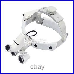 3.5X Dental Surgical Medical Headband Binocular Loupes LED Headlight SALE