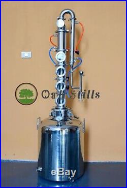4 Alcohol Distillation Flute Column with Copper Bubble Plate For Sale