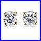 5.3mm 1 Carat H I1 Diamond Studs Earrings Sale One CT 18K Yellow Gold 50622341