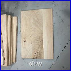 5 x Solid Oak Chopping Board Bulk Sale Untreated Wood 300 x 200 x 20mm