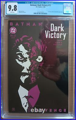 BATMAN DARK VICTORY #12 CGC 9.8 Wh 2000 Loeb & Sale Two-Face c last 1 sold $125