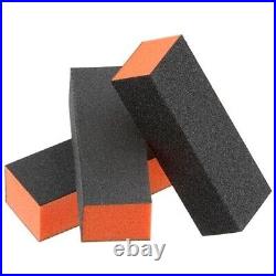 BIG SALES Black Grit Orange Sanding 3-Way 80/100 Nail Buffer Block SELECt