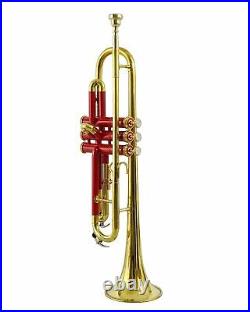 BRAND NEW SALE! Trumpet BRAND NEW RED BRASS FINISH BB KEYS TRUMPET+M/P