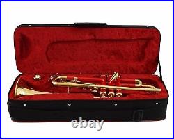 BRAND NEW SALE! Trumpet BRAND NEW RED BRASS FINISH BB KEYS TRUMPET+M/P