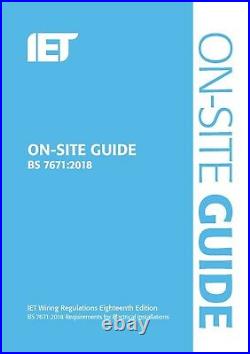 BS 7671 & OSG 2018 18th Edition Blue On site guide & IET Wiring Regulations SALE
