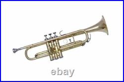 Best Sale Trumpet Brand New Brass Finish Bb Trumpet With Free Case+mouthpiece