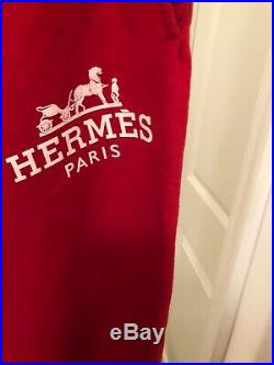 Big Sale Hermes Red Sweatpants Brand New Size Large