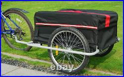 Black Friday SALE Bike Cargo Trailer with Rain Cover Bicycle Large Carrier Cart