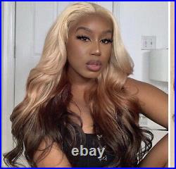 Brand New 13x4 human hair lace front blonde to brown Ombre? Cleatance Sale