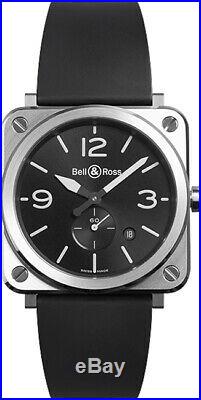 Brand New Bell & Ross Instruments BR S Quartz Men's Watch BRS-BLC-ST on Sale