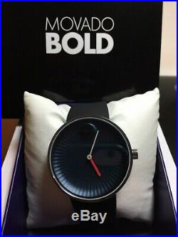 Brand New Movado Edge Blue Dial Silicone Men's Watch 3680004-Super Sale Now On