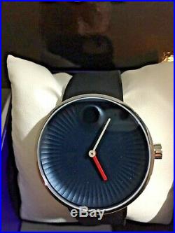 Brand New Movado Edge Blue Dial Silicone Men's Watch 3680004-Super Sale Now On