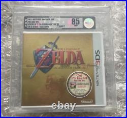 Brand New Sealed Legend Of Zelda Ocarina Of Time 3d Pre Sale Promo Vga Graded 85