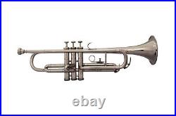 Brand New Silver Nickel Plated Bb Flat Trumpet Black Friday Sale