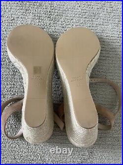 Brand New Without Box Stuart Weitzman TeddiSuedeWedge Sandals For Sale. Size 9.5