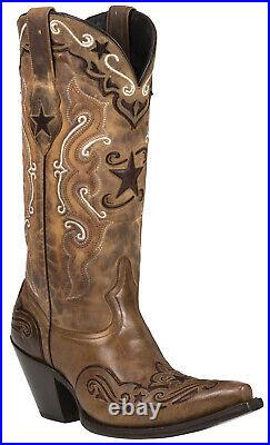 Brand new BROWN & RED with inlays womens ladies cowboy boots sale! Size 8.5