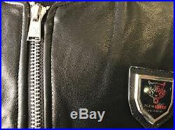 Brand new Philipp Plein Sport leather jacket size M slim fit Sale