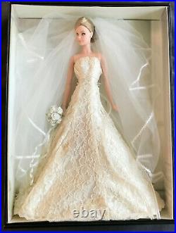 Carolina Herrera Bride Barbie Doll Gold Label NRFB Gorgeous! SALE
