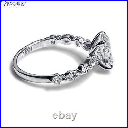 Christmas Sale 1.57 CT Oval Cut Diamond Ring D SI2 14K White Gold 67153093