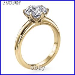 Christmas Sale 2 CT F SI2 Solitaire Diamond Ring 18K Yellow Gold 53590008