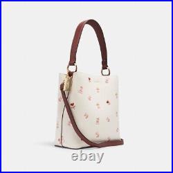 Coach Small Town Bucket Bag with Heart Floral Crossbody New With Tags Sale