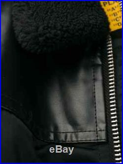 Diesel Mens Jacket Size Large Brand New Rrp £250 Black Fur Collar Now On Sale