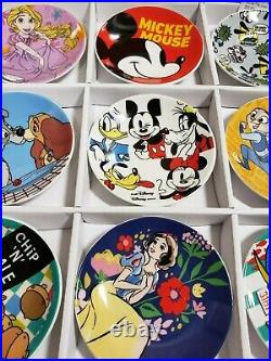 Disney Store Japan Not for sale Shop Disney 1st Anniversary Mini Plate 9 set NEW