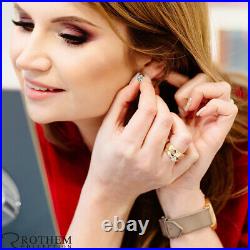 Early New Year Sale 0.70 Ct Diamond Earrings F I1 14K Yellow Gold 53635291
