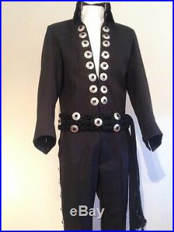 Elvis Black Concho Jumpsuit And Belt Brand New £300 Quick Sale