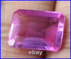Emerald Cut 7.60 Ct Pink Kunzite Gemstone Natural Certified A23144 Discount Sale