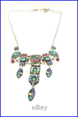 FIREFLY BRAND NEW MULTI COLOR DELICATE CHANDELIER NECKLACE-NWT -SALE-La Dolce