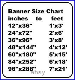 FOR SALE Advertising Vinyl Banner Flag Sign printed in the USA