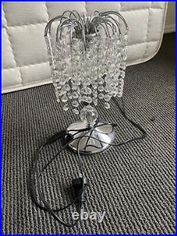 FOR SALE CRYSTAL TABLE LAMP Chrome Brand New condition