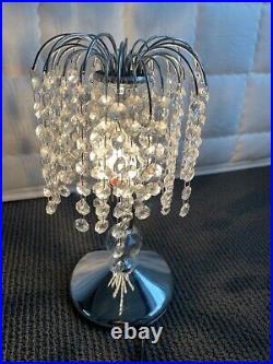 FOR SALE CRYSTAL TABLE LAMP Chrome Brand New condition