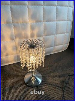 FOR SALE CRYSTAL TABLE LAMP Chrome Brand New condition