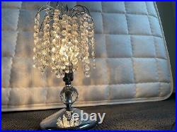 FOR SALE CRYSTAL TABLE LAMP Chrome Brand New condition