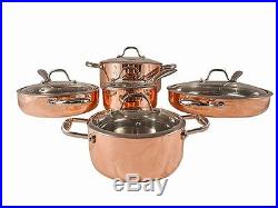 Fancy Cook 5-ply Copper 10 Piece Cookware Set, on Sale