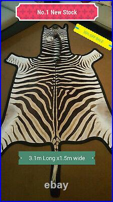 Felted Trophy grade Zebra Skins 35% OFF CLEARANCE SUMMER SALE! Limited Stock